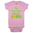 My Grandma Lives in Florida Onesie Pink