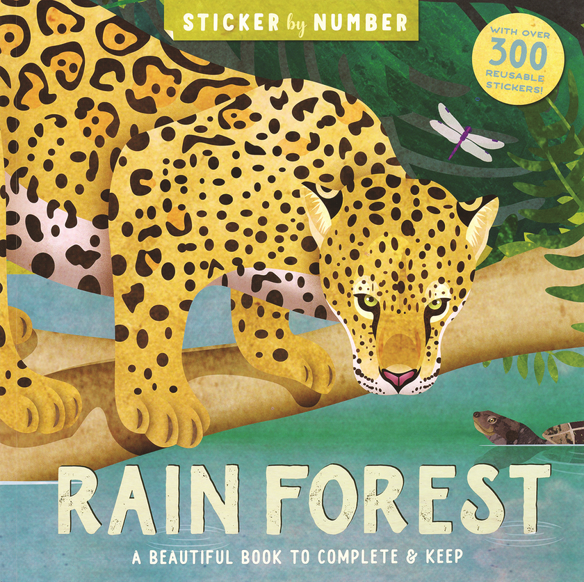 Sticker by Number: Rain Forest Sticker Book