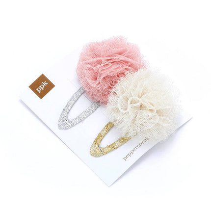 Little Girls Tulle Hair clip Set