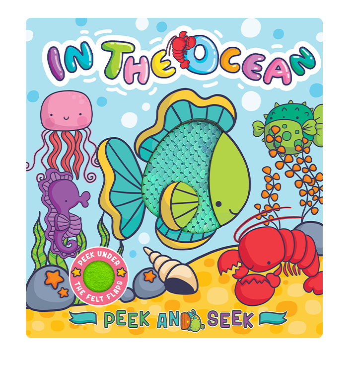 Peek and Seek- In the Ocean  -With Lift-the-Flap Felt Piece Book