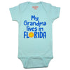 My Grandma Lives in Florida Onesie Blue