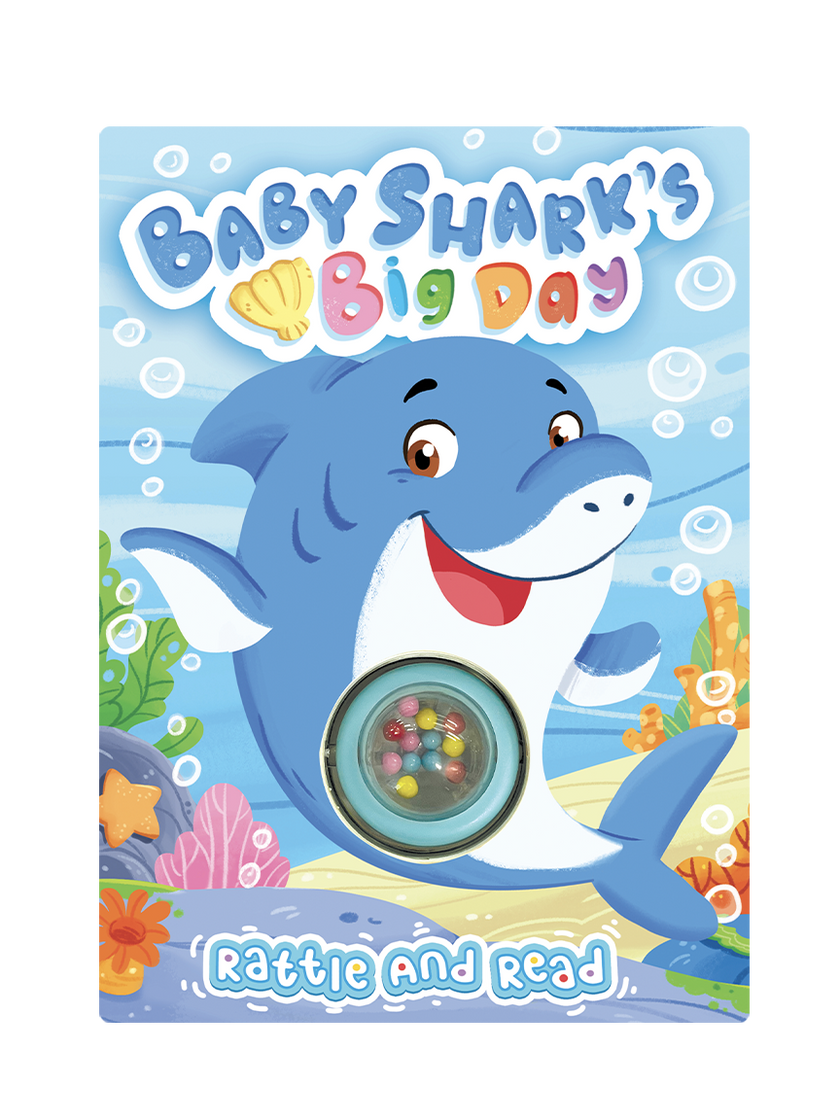 Baby Shark's Big Day - Interactive Sensory Board Book with Spinning Rattle