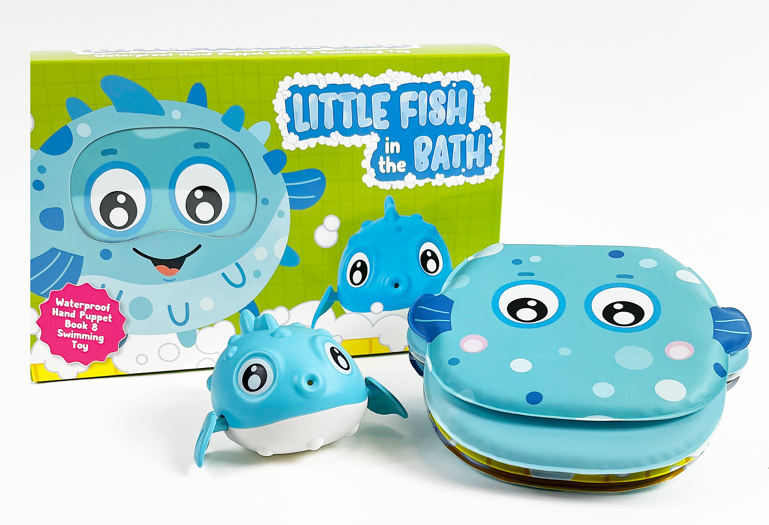 Little Fish in the Bath - Children's Waterproof Hand Puppet Book and S ...