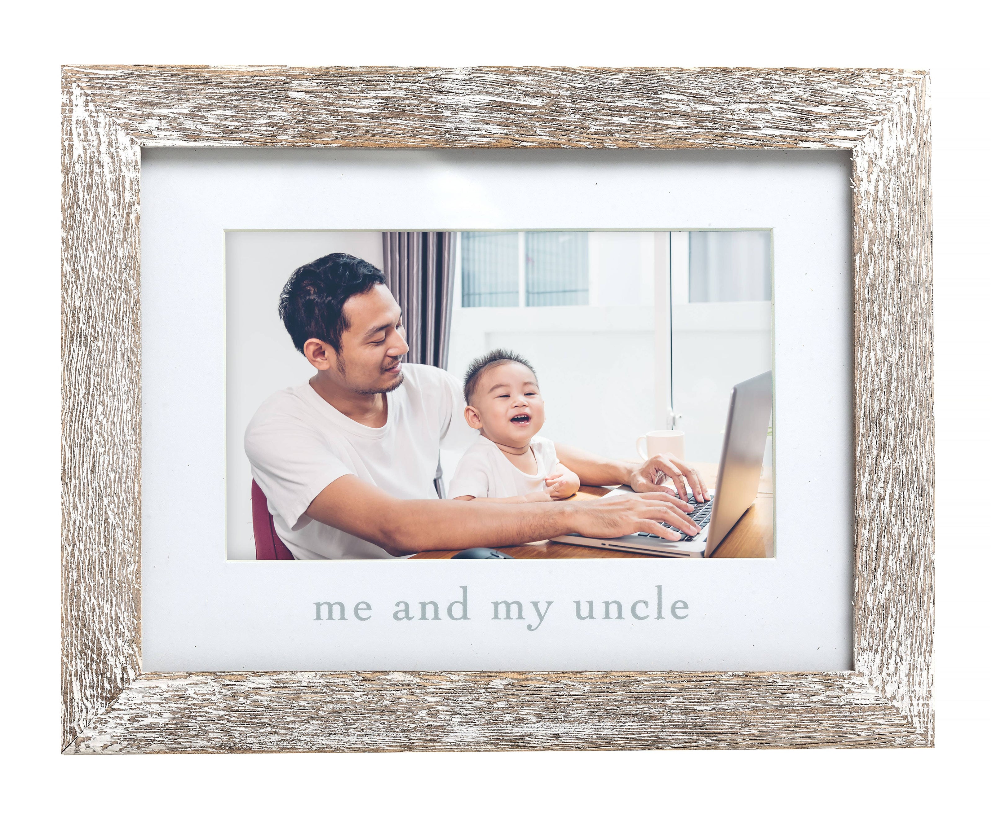 Me and My Uncle Sentiment Frame, Rustic