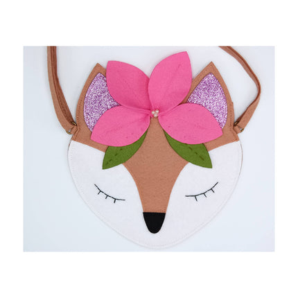 Kids Friendly Fox Handmade Bag - Fawn & Pink