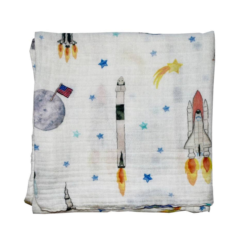 Space Muslin Bamboo Swaddle