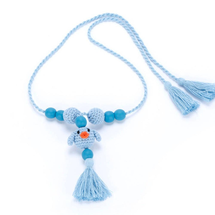 Wild Critters Necklace - Blue Bird