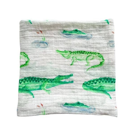 Alligator Muslin Bamboo Swaddle