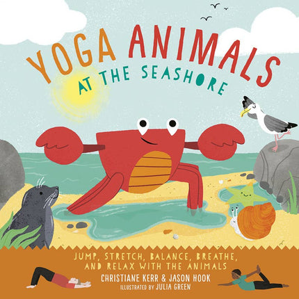 Yoga Animals at the Seashore Hardcover Book