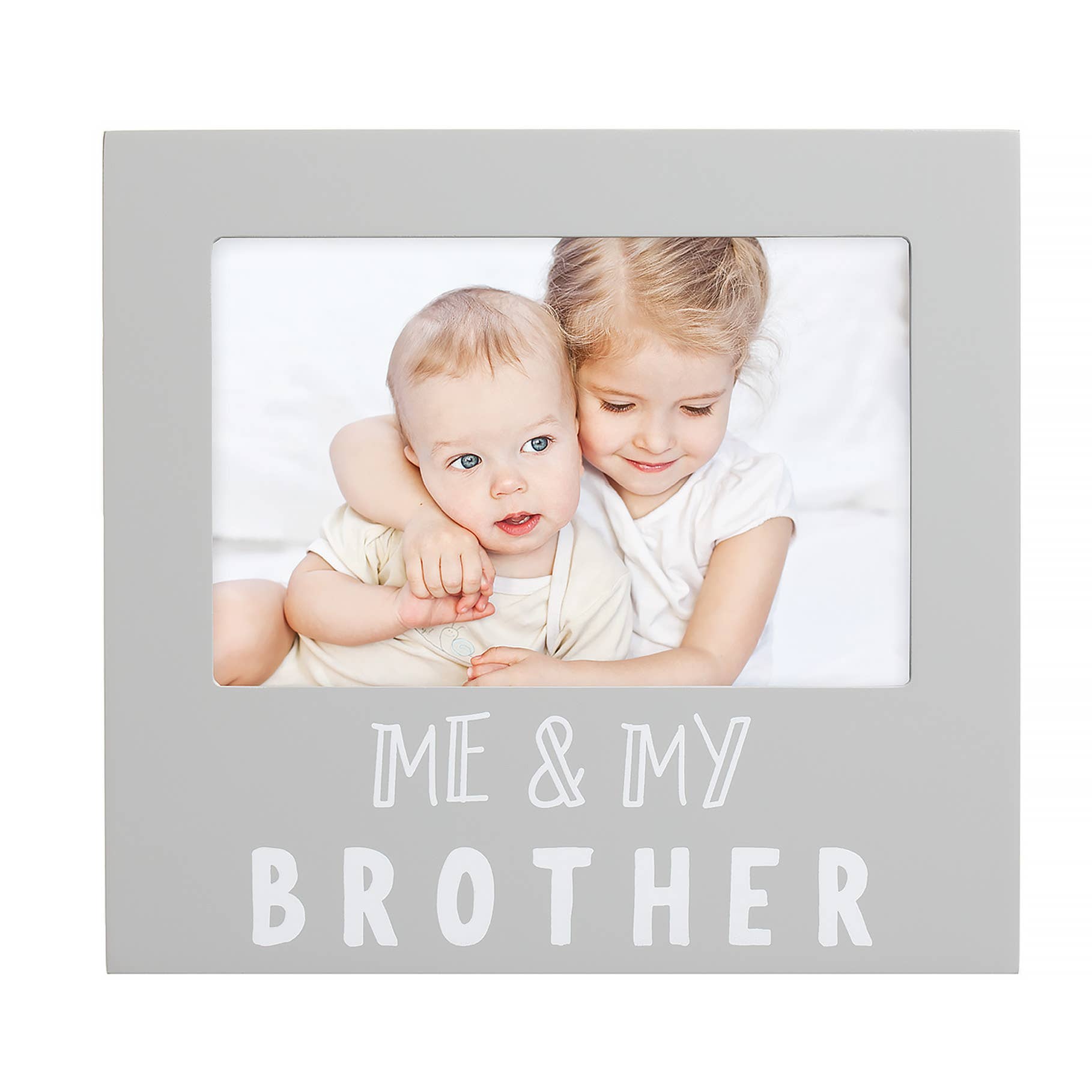 Me and My Brother Sentiment Frame, Gray