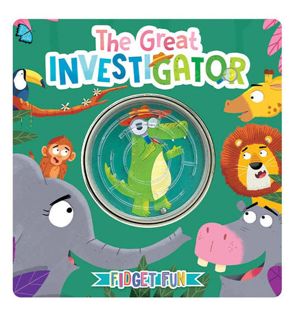The Great InvestiGator- Children's Sensory Storybook with Touch and Fidget Bead Maze