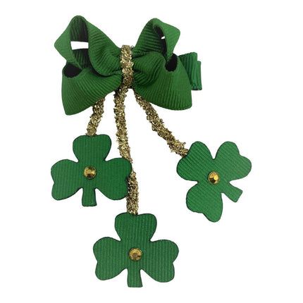 Dangle Shamrocks Bow
