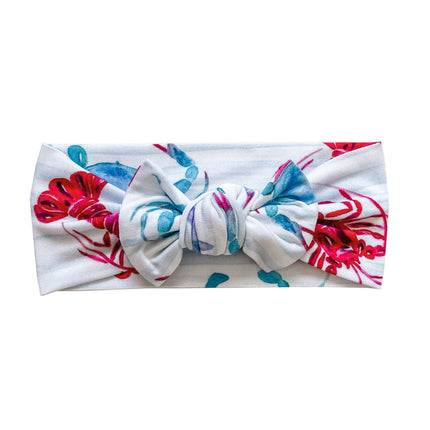 Lobster & Crab Bamboo Headband Bow