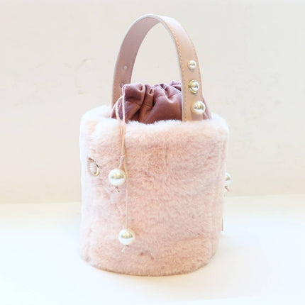 Furry Bucket Purse