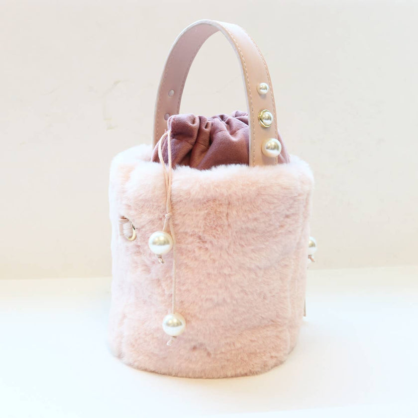 Furry Bucket Purse