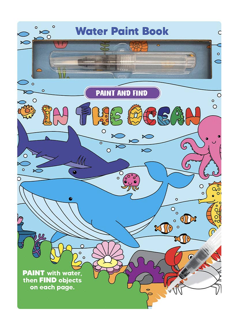Paint and Find In the Ocean- Children's Water Color Book – Little-Minnows