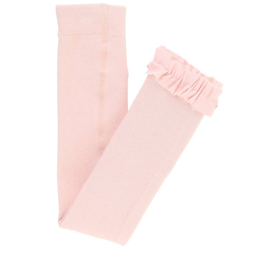 Ballet Pink Footless Ruffle Tights