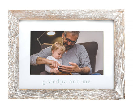 Grandpa and Me Sentiment Frame, Rustic