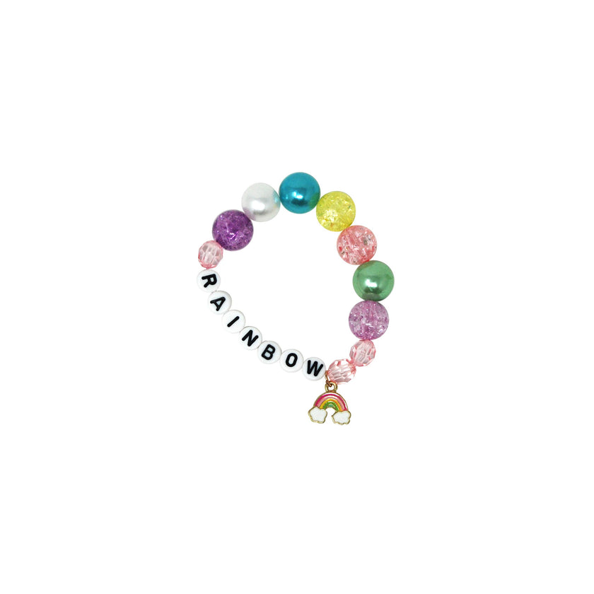 Rainbow Letters and Charm Bracelet