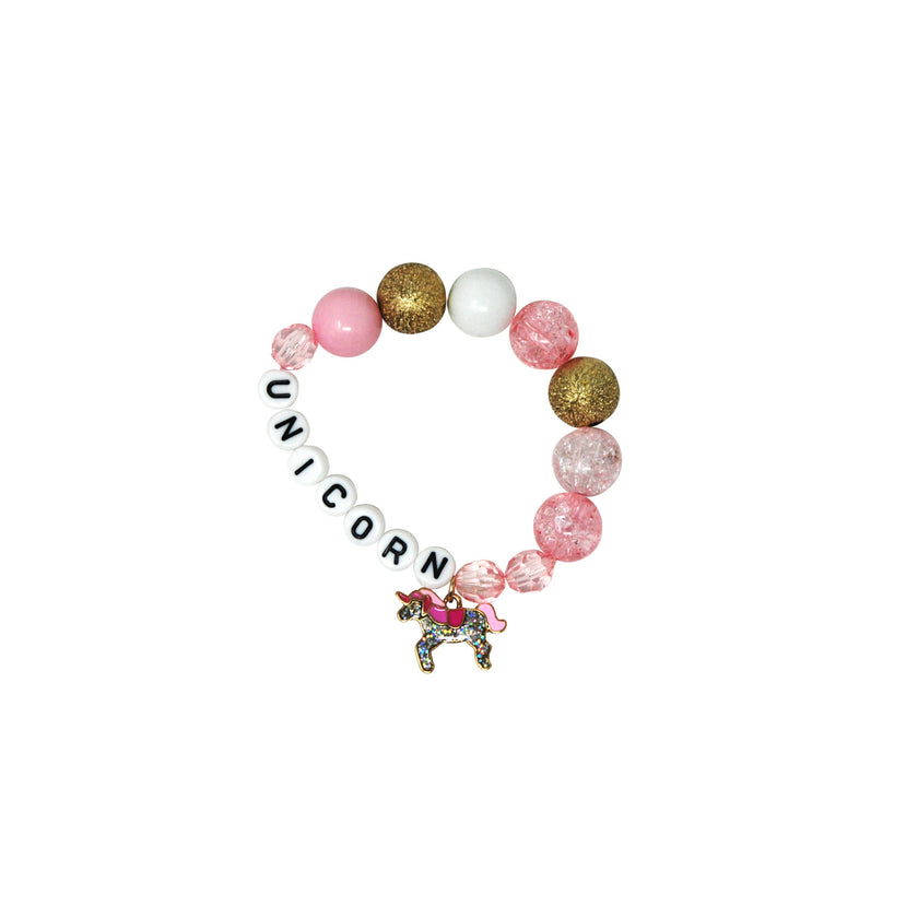 Unicorn Letters and Charm Bracelet
