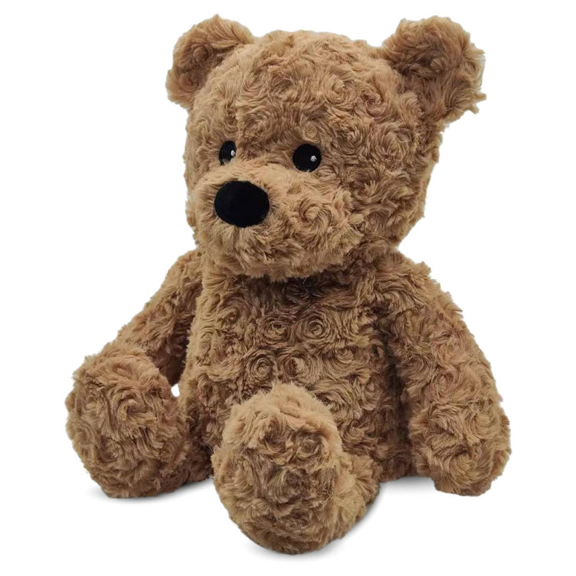 Brown Curly Bear Warmies Stuffed Animal