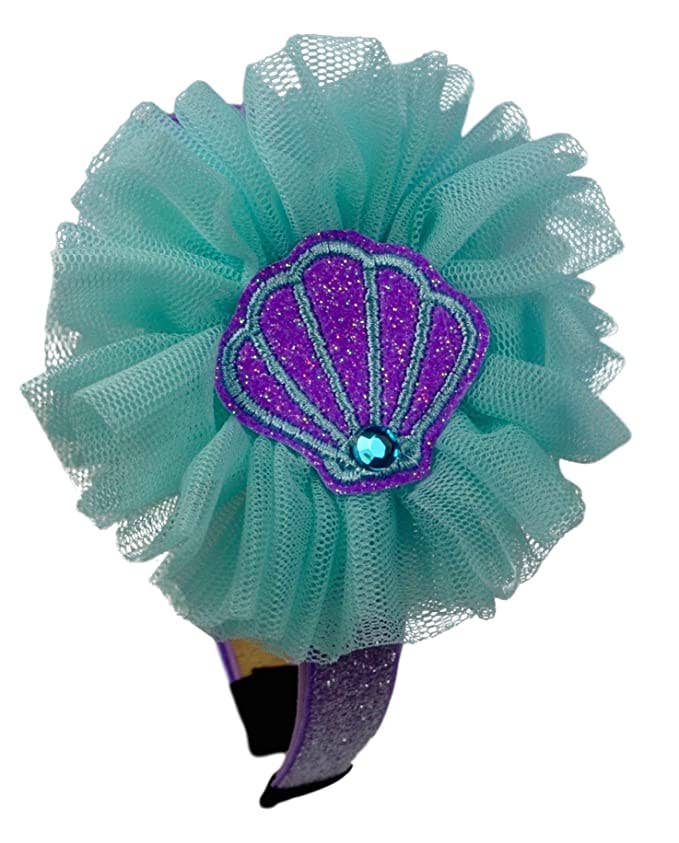 Little Mermaid Inspired Sparkling Satin Tulle Headband