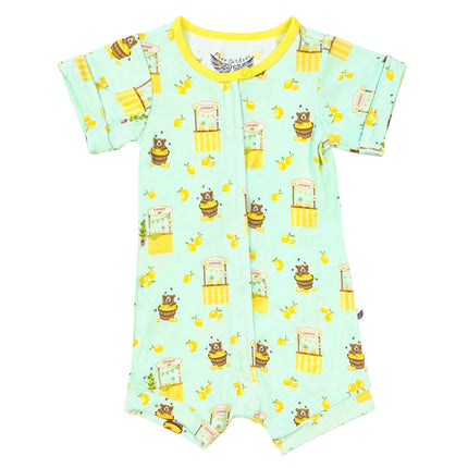Lemonade Stands & Honey Bears Bamboo Two-Way Zippy Romper (3M-24M)