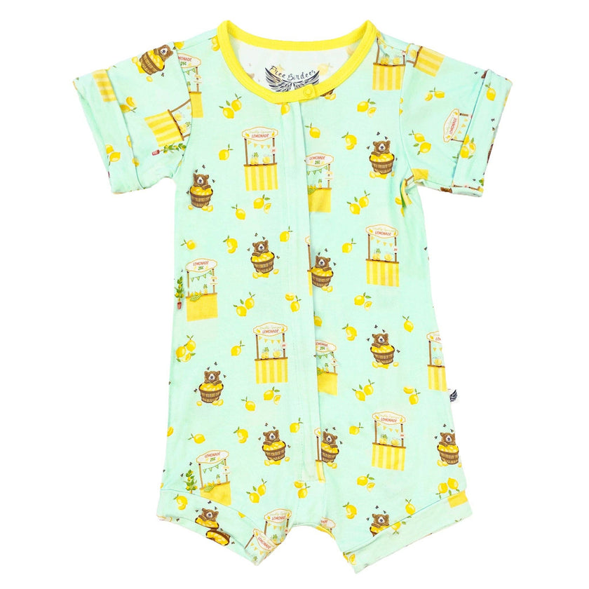 Lemonade Stands & Honey Bears Bamboo Two-Way Zippy Romper (3M-24M)