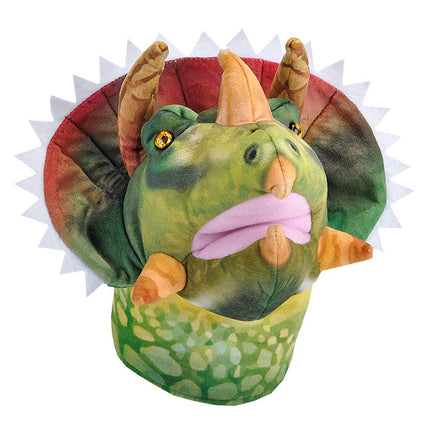 Puppet-Sound Triceratops Stuffed Animal 12