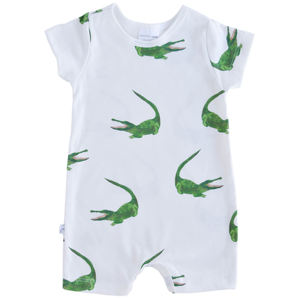 Organic Romper - Alligators