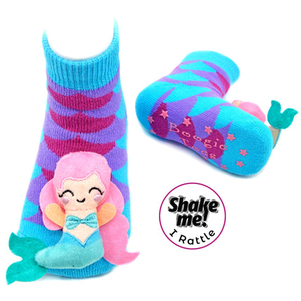 Rainbow Mermaid Rattle Socks