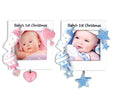 Baby's 1st Christmas Personalized Picture Frame Ornament