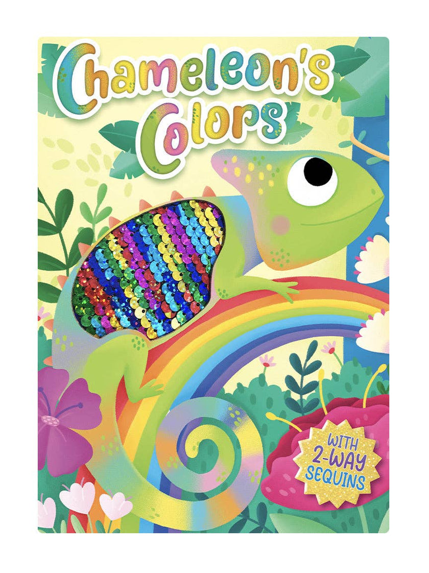 Chameleon's Colors- Sensory Storybook with 2-Way Sequins