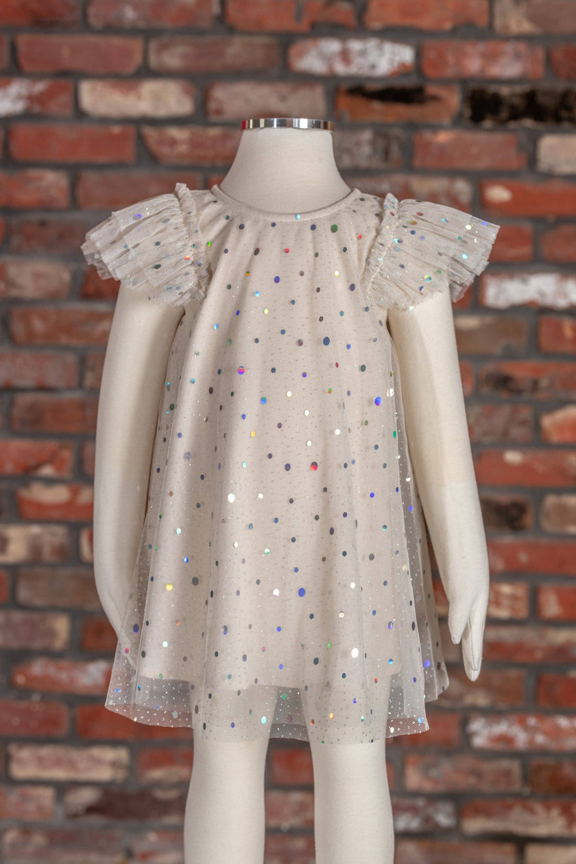 Sparkle Cap-Sleeve Dress SD0086