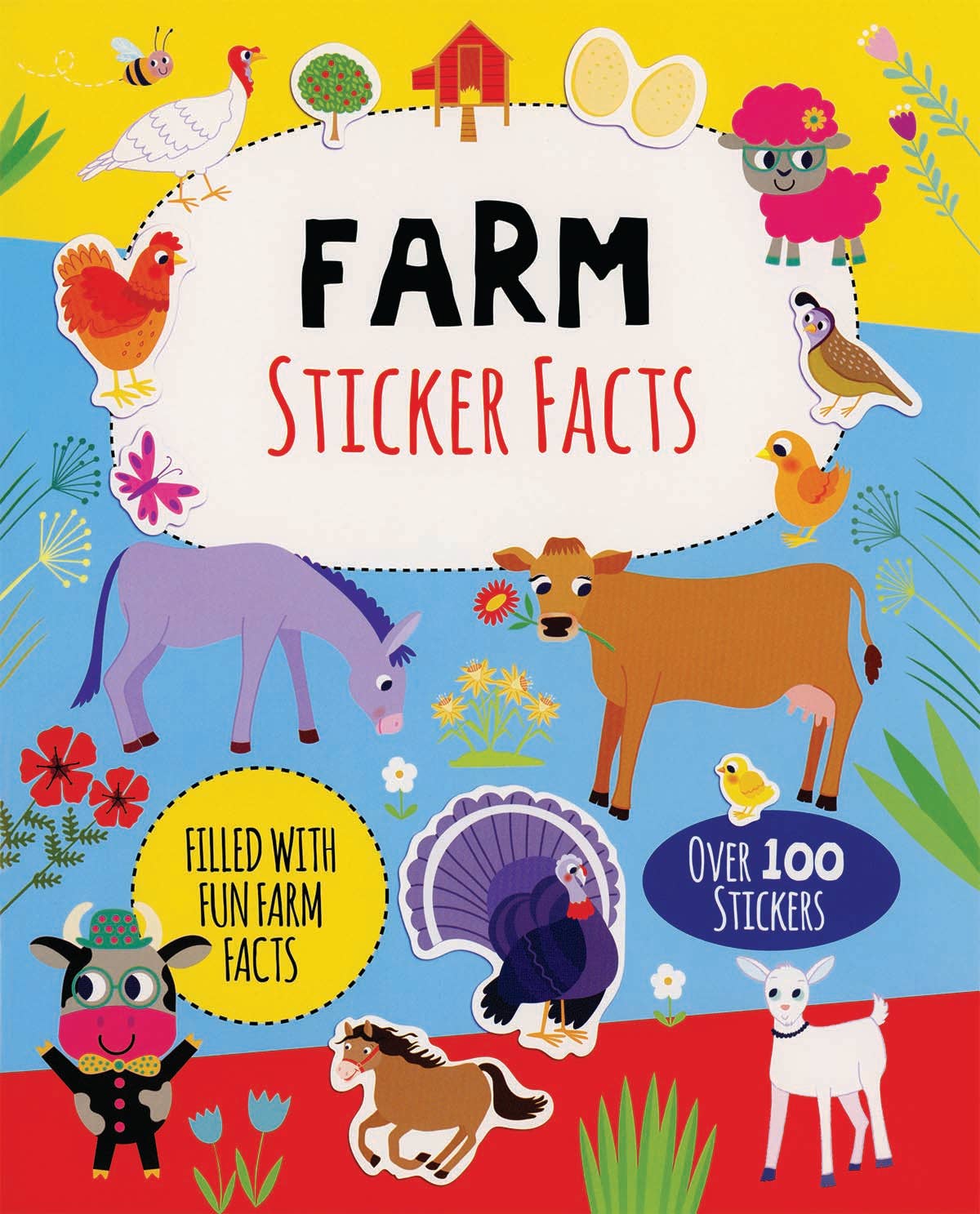 Farm, Sticker Facts Sticker Book – Little-Minnows