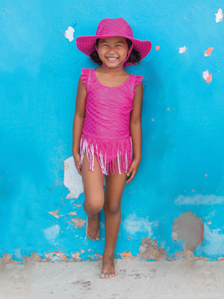 Kids UPF50+ Keilani Fringe Swimsuit