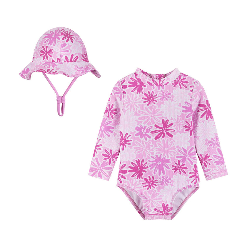 Infant Rashguard and Hat Set