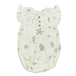 Organic Flutter Button Bunsuit - Sugar Cookie