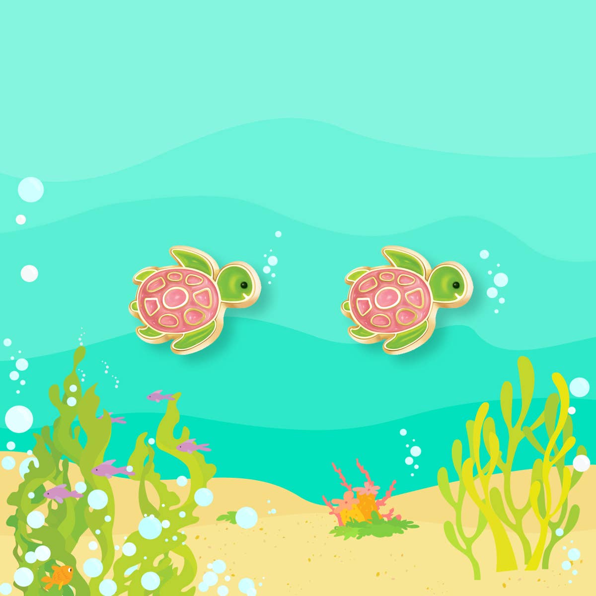 Turtle-y Awesome Children's Stud Earrings
