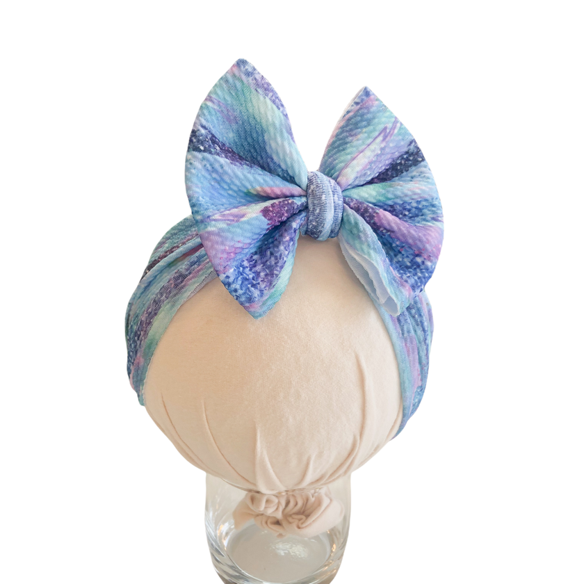 Printed Headwrap Baby Bow- Assorted