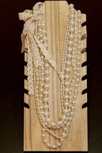 Beading Multi-Strand Pearl Necklace